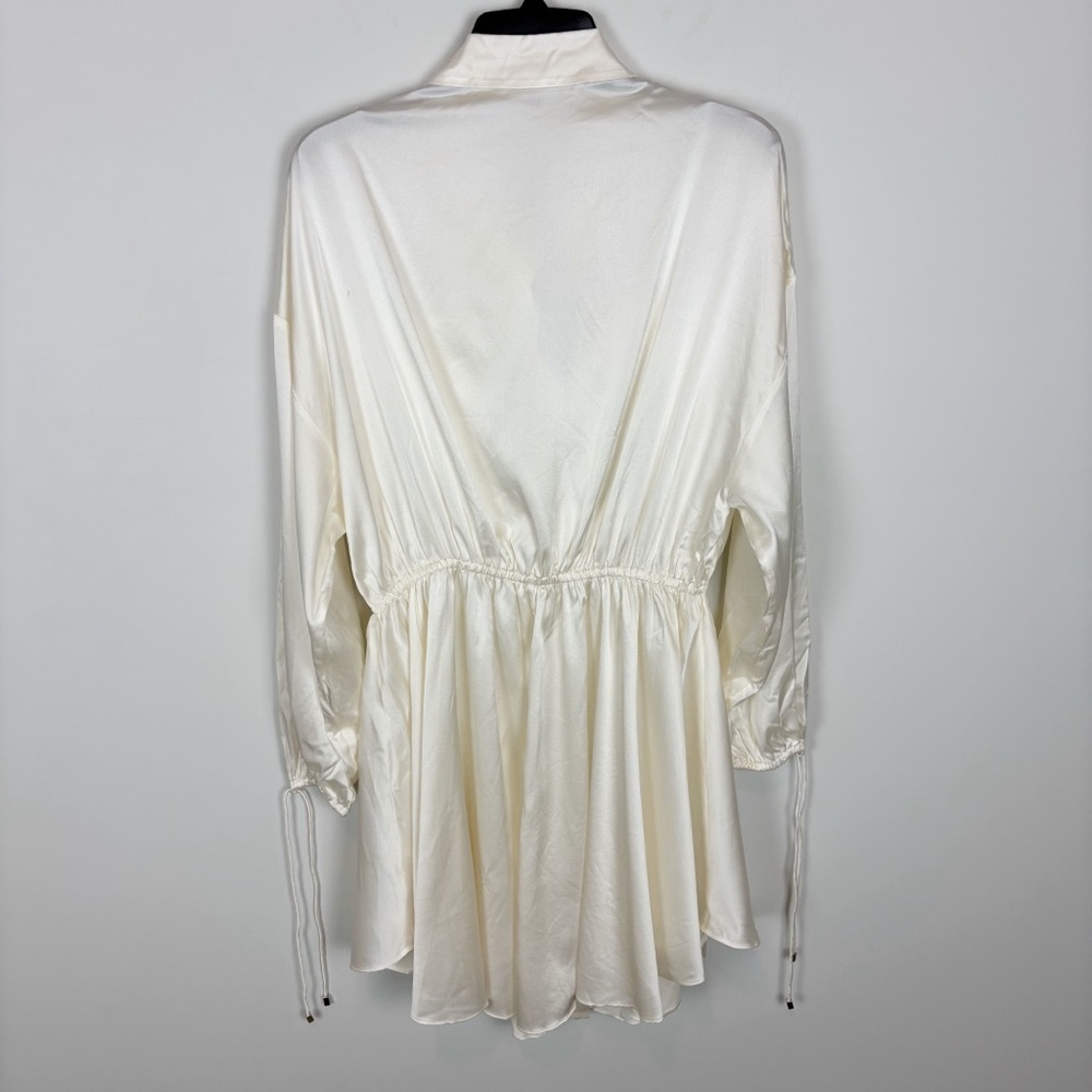RETROFETE Olive Mini Dress in White Size S - Picture 5 of 14